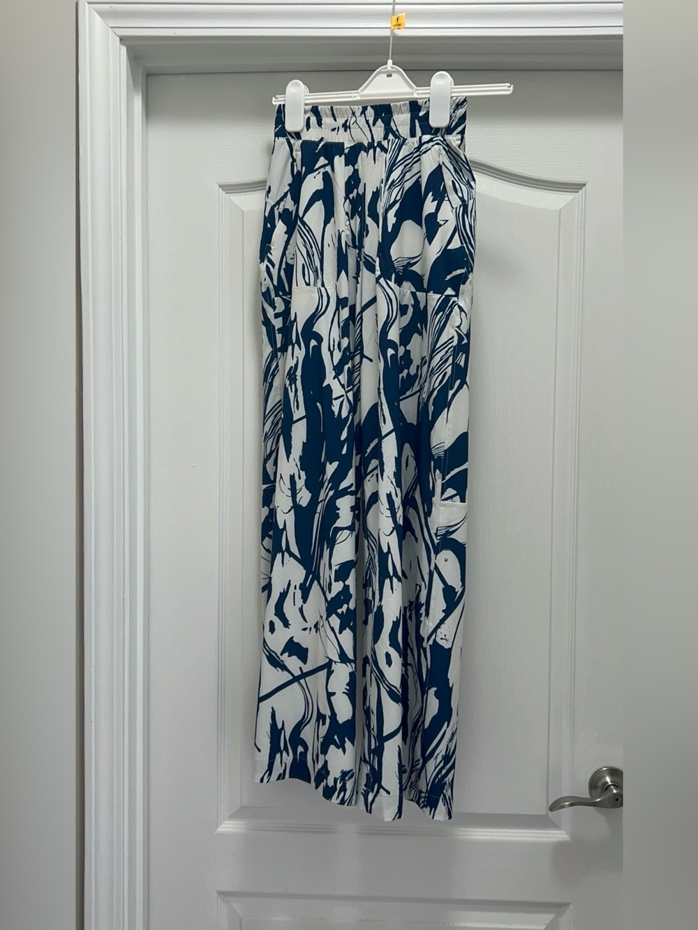 Lululemon Swift Wide-Leg Mid-Rise Pant Whimsical Meld WP Bone Mineral Blue SZ 0 - Picture 4 of 15